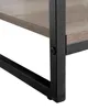 BELIANI Regał ciemnobrązowy czarna metalowa rama 143 x 64 Podgląd zdjęcia produktu 6