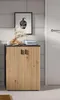 Mone Badschrank 2 Türen Eiche Nachbildung, dunkelgrau. Produktbild-Vorschau 12