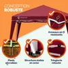 CASARIA® Tonnelle de jardin pliable Capri 3x3m Pop-Up Voir les images du produit 3