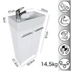 paplinskimoebel Waschtisch mit Unterschrank  81 cm x 40 cm Produktbild-Vorschau 3