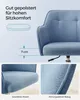 SONGMICS Schreibtischstuhl, höhenverstellbar, Blau Produktbild-Vorschau 4