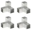 vidaXL Post Connector 4 ks. Tvar Y Pozinkovaný kov 81 x 81 Náhľad obrázku produktu 7