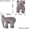TE-Trend Elefant Kuscheltier Plüschtier Plüschelefant 68 cm Produktbild-Vorschau 5