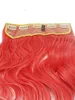 WIG ME UP 5 Clip-In Extension lockig Ombre Rot Weiß Produktbild-Vorschau 3