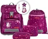 A set of purple school bags and accessories with a unicorn and star pattern, displayed against a white background. Náhled obrázku produktu
