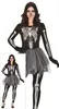 Skelet Halloween kostuum set met tutu en capuchon. Ideaal Productafbeelding-voorbeeld 1