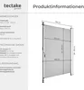 tectake® Klemmmarkise Taija verschiedene Größen Produktbild-Vorschau 5