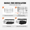 A four-panel diagram illustrating the hassle-free installation of a pet playpen. Anteprima dell’immagine prodotto