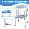 TWOLIIN Tabouret de douche pivotant Réglable en hauteur Voir les images du produit 3
