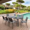 Rechteckiger gartentisch "piazza" graphit 8-sitzer aus Produktbild-Vorschau 4
