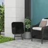 EUGAD Klapptisch, mit Metallrahmen, aus Glas, Schwarz, Produktbild-Vorschau 2