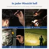 Collage of four images showing different uses of a flashlight. Produktbild-Vorschau