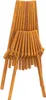 A wooden chair shown from the front. Voir les images du produit