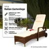 Mucola Sonnenliege Rattan Gartenliege Rattanmöbel Terrassen Produktbild-Vorschau 2