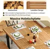 Zahradní stůl COSTWAY s otvorem pro slunečník, 200x100 cm, Náhled obrázku produktu 5