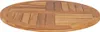 vidaXL Tischplatte Massivholz Teak Rund 2,5 cm 70 cm Produktbild-Vorschau 3