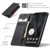 A Google Pixel 8 Pro phone case is shown open, displaying its card and cash slots, with a phone inside. Produktbild-Vorschau