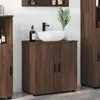 vidaXL Koupelnová skříňka s dvířky Hnědý dubový vzhled 61 x Náhled obrázku produktu 3