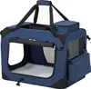 A blue pet carrier is shown against a white background. Produktbild-Vorschau