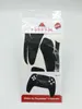 A product package containing black controller skins for a PlayStation 5 controller. Produktbild-Vorschau