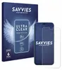A product box and a screen protector for a smartphone are displayed. Produktbild-Vorschau