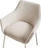 BELIANI Esszimmerstuhl 2er Set Hellbeige aus Chenille Stoff Produktbild-Vorschau 7