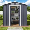 Bealife Abri de jardin en métal CC27 184x119x186 cm - Voir les images du produit 2