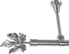 Edelstahl Look Gardinenstange 20mm Deckenträger 1-läufig Produktbild-Vorschau 1