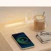 VASAGLE, úzký noční stolek, odkládací stolek s LED Náhled obrázku produktu 6