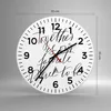 Wanduhr - Rund - Glasuhr - Gemeinsam unser Ort - 30x30cm - Produktbild-Vorschau 3