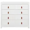 vidaXL Szafka boczna biała 100x40x90 cm lite drewno sosnowe Podgląd zdjęcia produktu 9