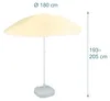 Relaxdays Sonnenschirm, Ø 180 cm, höhenverstellbar, Produktbild-Vorschau 4