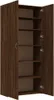 vidaXL Szafka na buty brązowy dąb 80x35,5x180 cm materiał Podgląd zdjęcia produktu 6