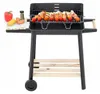 Tuinbarbecue, grote houtskoolbarbecue, verstelbaar rooster, Productafbeelding-voorbeeld 6