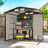 Outsunny Abri de jardin en métal 2,27 m², facile à monter, Voir les images du produit 9