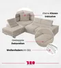 BroMARKT Ecksofa ANTON Schlaffunktion Bettkasten L-Form Produktbild-Vorschau 8