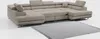 A large sectional sofa is shown on a white background with a rug in front of it. Produktbild-Vorschau