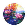MuchoWow® Mauspad Mousepad Gemälde - Öl - Seerose - Wasser Produktbild-Vorschau 1