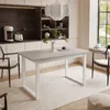 ARTON II ausziehbarer Tisch 140 cm Kaschmir, Weißmetall Produktbild-Vorschau 1