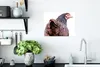 MuchoWow® Poster Rückansicht eines Huhns 40x30 cm - Plakate Produktbild-Vorschau 4