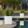 Lechuza Samozavlažovací květináč Cube Cottage 40 cm, bílá Náhled obrázku produktu 18