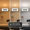 hoftronic LED Deckenleuchte rund 36W 3900lm 50 cm IP20 weiß Produktbild-Vorschau 2