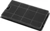 A black activated carbon filter for a cooker hood, shown from a diagonal angle on a white background. Produktbild-Vorschau