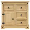 vidaXL Credenza  80x40x75 cm in legno di pino massiccio Anteprima dell’immagine prodotto 4