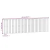 Wand-Kopfteil Weiß 204x3x60 cm Massivholz Kiefer Produktbild-Vorschau 8