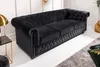 riess-ambiente Barock Sofa CHESTERFIELD 205cm schwarz Samt Produktbild-Vorschau 3
