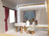 Aga MDF Holzpuppenhaus + Möbel 78cm schwarz LED Produktbild-Vorschau 14