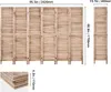 SucceBuy Holz-Raumteiler, 6-teiliger faltbarer Sichtschutz, Produktbild-Vorschau 7