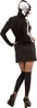 Skelettlady Kleid mit Kapuze S Produktbild-Vorschau 2