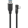 USB 3.2 Gen 1 Kabel, USB-A Stecker > USB-C Stecker 90° Produktbild-Vorschau 1